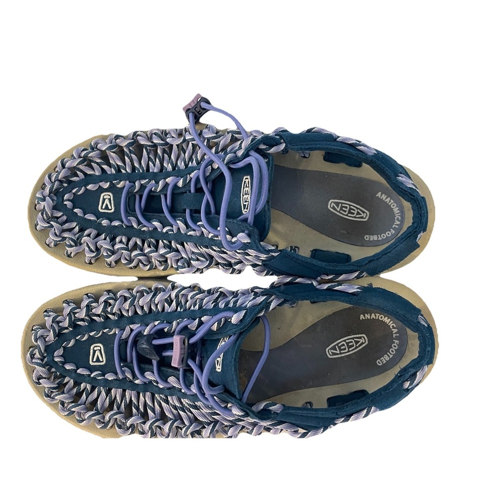 Keen Uneek Poseidon blue Purple Braided Cord Outdoor Sandals Womens 7 EU 37.5 - Picture 3 of 8